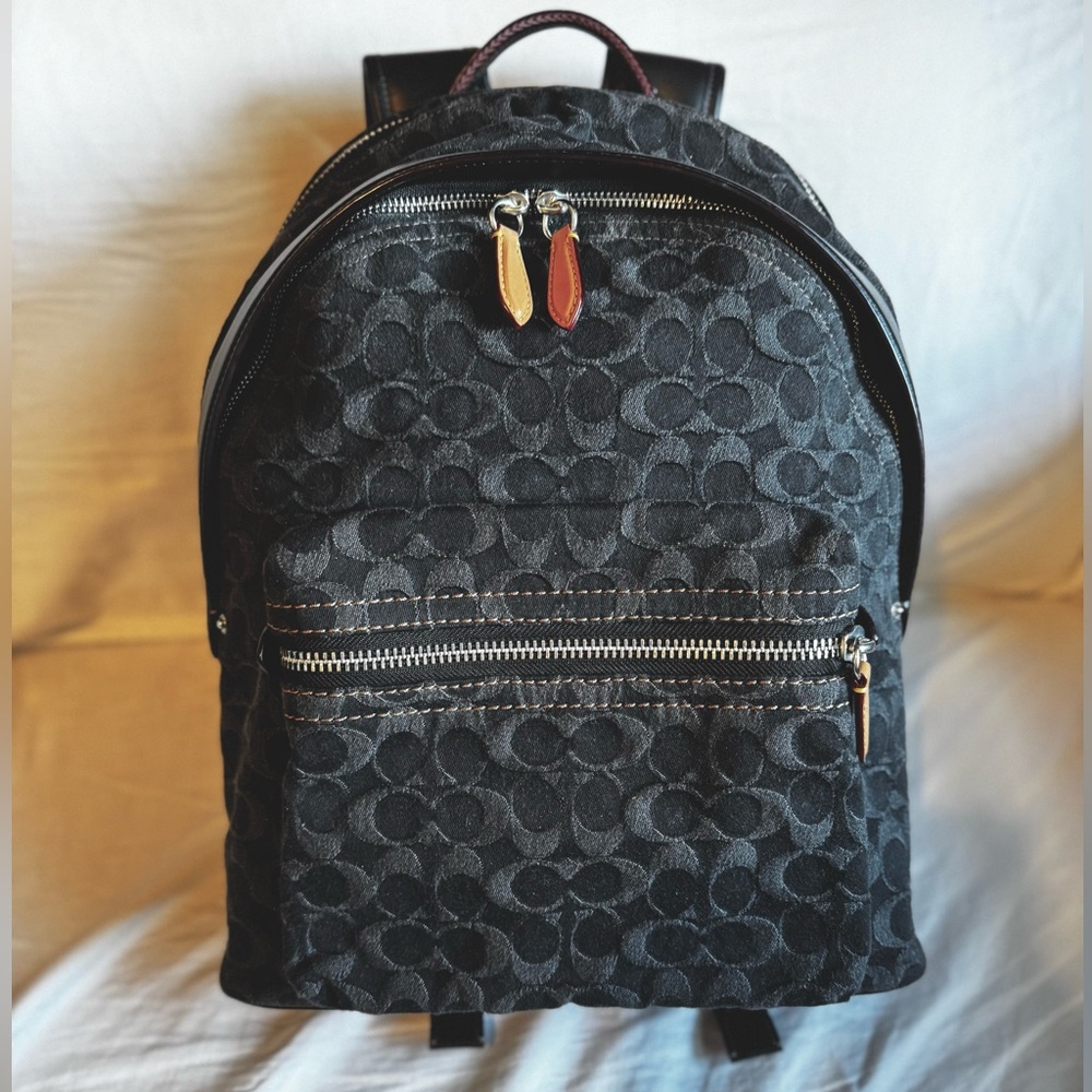 Coach Charter Backpack in Signature Denim